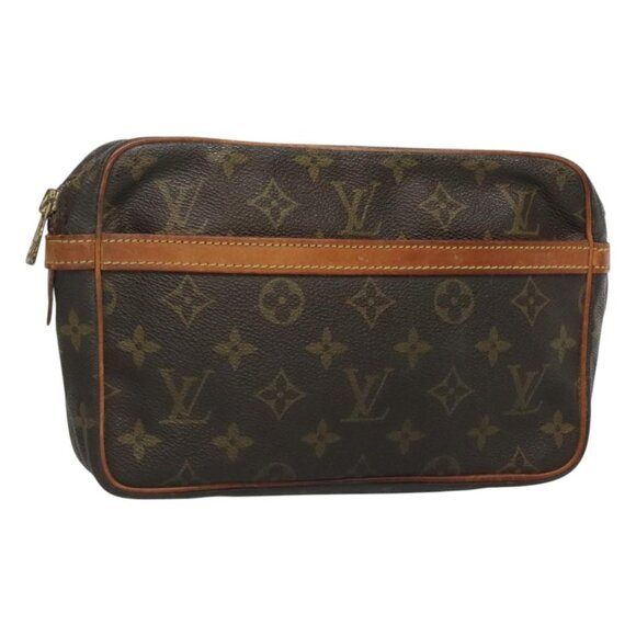LOUIS VUITTON Monogram Compiegne 23 Clutch Bag M51847 LV Auth hk2737 - Picture 1 of 16